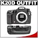 Pentax K20D Digital SLR Camera Body with Pentax D-BG2 Battery Grip