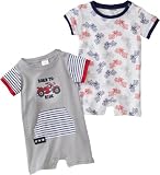 Cutie Pie Baby-boys Infant 2 Pack Bike Romper with Hanger