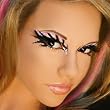 Electric Exotic Eyes Professional Eye Paint False Eyelashes Dancer Stripper