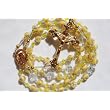 Rosary: Yellow Satin Flower ~ Evergreen Rosary