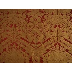 Dekostoff - Jacquard Justine 9 - terrakotta - Meterware