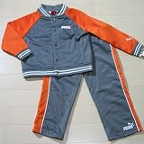 PUMA（プーマ）ジャージ上下セット（オレンジ×グレー）