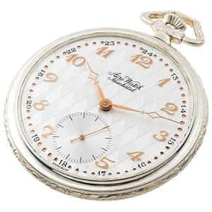 Aerowatch Mens 10564-5 Mechanical 925 Sterling Silver Arabic Dial Pocket Watch by Aerowatch