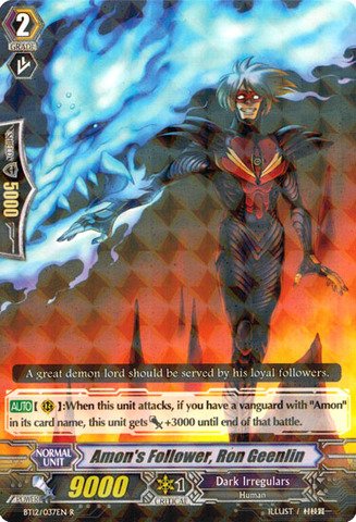 Cardfight!! Vanguard TCG - Amon's Follower, Ron Geenlin (BT12/037EN) - Binding Force of the Black Rings
