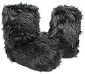 Fluffy Furry Slippers Volatile Black or White--Vegan Friendly!