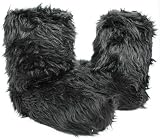 Fluffy Furry Slippers Volatile Black or White--Vegan Friendly!