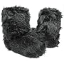 Fluffy Furry Slippers Volatile Black or White--Vegan Friendly!