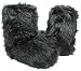 Fluffy Furry Slippers Volatile Black or White--Vegan Friendly!