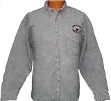 Extra Large (XL) - Denim NBA Chicago Bulls Button Up Long sleeve shirt