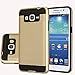 Galaxy J2 Case, Aomax Anti-Shock Brushed Metal Texture Armor case, Dual Layer Protection TPU & PC Hybrid Non-slip Protective Case For Samsung Galaxy J2 SM-J200F (VLS Gold)