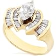 One of a Kind 2.00ctw Marquise & Baguette Diamond Ring (G/SI) in 14kt Gold