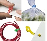 Produkt-Bild: 500 St&uuml;ck Briefkn&ouml;pfe 36mm / 3,6cm Musterbeutelklammern # verschlie&szlig;en Versandtaschen, Musterbeutel und Warensendungen transportsicher, reibungsarm, ohne spitze Ecken und Kanten # auch geeignet als Kabelbinder # lebensmittelecht # antimagnetisch # Briefknopf Made in Germany