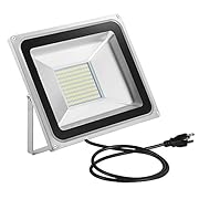 CHUNNUAN LED Flood Light,100W,10000LUMEN，6000-6500K Cold White, Waterproof, IP65, Instant On, CE and ROHS Certified，US 3-Plug Outdoor Security Lights Super Bright Floodlight