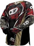 Eclipse Distortion 2008 Men's Paintball Jersey - Red / Gold