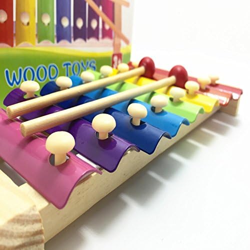 Glockenspiel Xylophone, Children's Best Music Friends, Safety Design, Bright Color, Crisp Sound, Best Choice for Your Children