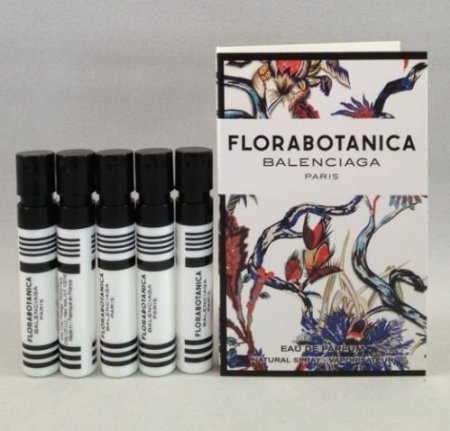 5 Balenciaga Florabotanica EDP Lot Spray Sample Perfume Travel Vial 1.2 Ml/ .04 Oz Each
