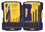 Irwin Industrial Tools 314018 Black Oxide Drill Bit Set, 18-Piece