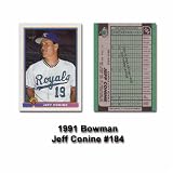 1991 Bowman Jeff Conine Rookie Card