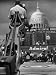 TV Camera Unit Operating Above Busy Election Eve Newsroom Photographic Poster Print b...
