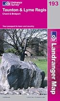 Taunton and Lyme Regis, Chard and Bridport (OS Landranger Map Series)