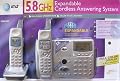 AT&T E5862 5.8GHz Expandable Cordless Telephone and Answering System