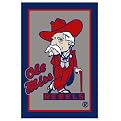University of Mississippi (Rebels) Rug - Gray/ Red (Rectangle)