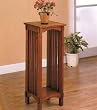 Mission Plant Stand in Oak Finish