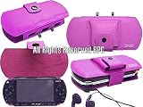 PSP Leather Protective Game Case Purple Color - Limited Edition