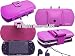 Video Games : PSP Leather Protective Game Case Purple Color - Limited Edition