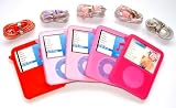 Electronics : KMS - SET OF S SILICONE COVERS (CHICK COLLECTION) 3G SKINS CASES FOR APPLE iPOD NANO 3G 3RD GENERATION (RED, PURPLE, LIGHT PINK, MED PINK, SEXY PINK)