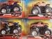 Hot Wheels Monster Jam Set Of 4 Popular Trucks: Brutus, Matador, Bad News Travels Fast & War Wizard 1/64