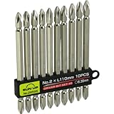 SUN UP ドライバービットセット +No.2×110 10pc #6