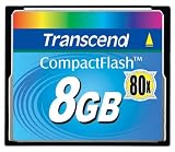 Transcend TS8GCF80 8GB 80x Type I Compact Flash Card