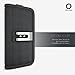 CellBee Galaxy S6/S6 Edge Holster Premium Canvas Nylon Heavy Duty Pouch Carrying Case with Stainless Belt Clip/Belt Loops/Credit Card Slot(Velcro Flap Closure Perfect Fits with any Cases: OTTE)
