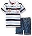 Baby Boys' Rock 2 Pc Short Set Stripe Polo, Value Not Found, Value Not Found