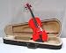 Crystalcello MV460RD 4/4 Size Violin with Carrying Case + Accessories - Red Color