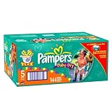 Pampers Baby-Dry Diapers, Size 5, Economy Plus Pack, 144 Diapers