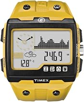 Timex Wide Screen Expedition Watch - Yellow Rubber Strap T49758