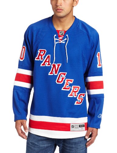 NHL Men's New York Rangers #10 Marian Gaborik Reebok Edge Premier Player Jersey (Blue, X-Large)