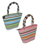 KEY WEST Bucket Handbag with Beaded Handles by Eliebags