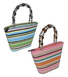 KEY WEST Bucket Handbag with Beaded Handles by Eliebags