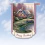 Thomas Kinkade Happy Birthday Flag by The Hamilton Collection