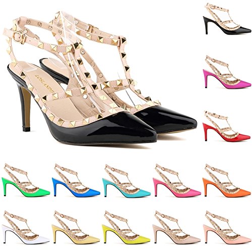 Loslandifen Ladies High Heels Party Wedding Count Pump Shoes