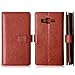 Galaxy Core Prime Case, TabPow 9 Card Slot Series - Wallet Folio PU Leather Case Cover With Detachable Magnetic Hard Case For Samsung Galaxy Core Prime G360, Brown