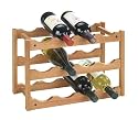 Wenko 18615100 Weinregal Norway - f&uuml;r 12 Flaschen, Walnussholz, 42 x 28 x 21 cm