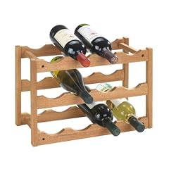 Wenko 18615100 Weinregal Norway - f�r 12 Flaschen, Walnussholz, 42 x 28 x 21 cm