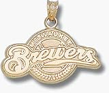 Milwaukee Brewers Brewers Logo 9/16 Pendant - 14KT Gold Jewelry