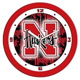 Nebraska Cornhuskers Dimension Wall Clock