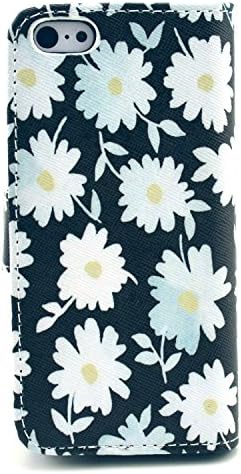 Iphone5s Case,iphone5 Caes,chrysanthemum Pattern Premium Pu Leather Wallet Flip Protective Skin Case with Magnetic Closure for Apple Iphone5s (Iphone5) (chrysanthemum)