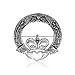 Huge Celtic Claddagh Cloak or Kilt Sterling Silver Pin Brooch by Maxine Miller image 2